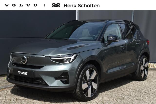 Volvo EX40 Single Motor Extended Range Ultra Europa 82 kWh | Harman Kardon Premium Sound | 360 graden Camera | Panoramisch Schuif-/Kanteldak | Elektrische stoelen voor | Memory bestuurdersstoel | Pilot Assist | Adaptieve Cruise Control | 20 inch Lichtmetalen Velgen