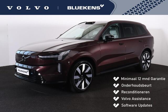 Volvo EX90 Performance Ultra Dark 7p. 111 kWh - Luchtvering - Panoramadak - IntelliSafe Assist & Surround - 360º Camera - Bowers & Wilkins audio - Verwarmde voorstoelen, stuur & achterbank - Parkeersensoren voor & achter - Head up display - Extra getint glas - 21' L