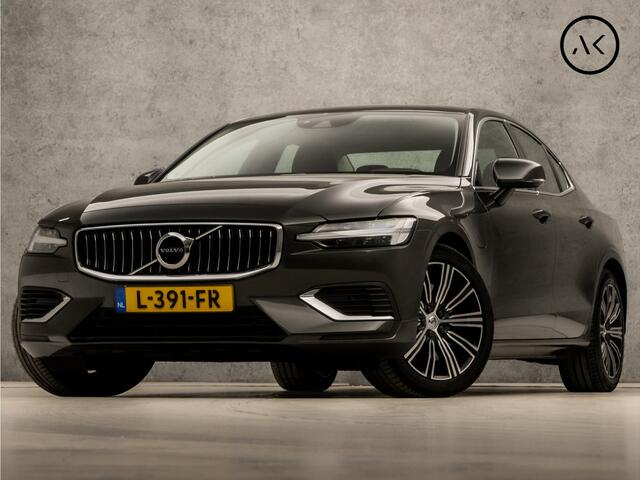 Volvo S60 2.0 Recharge T6 AWD Inscription 391Pk Automaat (APPLE CARPLAY, GROOT NAVI, STUUR/STOELVERWARMING, MEMORY SEATS, LEDER, CAMERA, ADAPTIVE CRUISE, KEYLESS, LANE ASSIST, NIEUWSTAAT)
