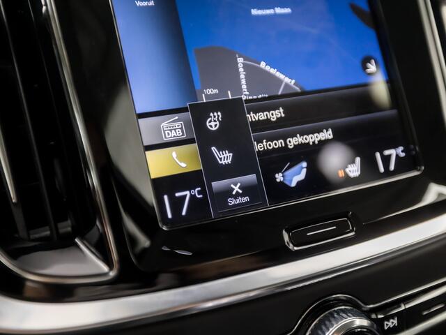 Volvo S60 2.0 Recharge T6 AWD Inscription 391Pk Automaat (APPLE CARPLAY, GROOT NAVI, STUUR/STOELVERWARMING, MEMORY SEATS, LEDER, CAMERA, ADAPTIVE CRUISE, KEYLESS, LANE ASSIST, NIEUWSTAAT)