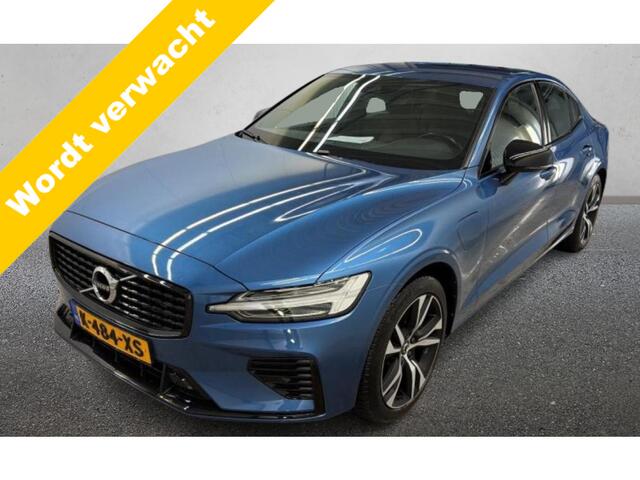 Volvo S60 2.0 T6 Recharge 340 pk AWD R-Design Navigatie Trekhaak Elek Stoel ACC Pilot Assist Blis Camera Apple Carplay Android Auto Plug in Hybride NL Auto 1e Eigenaar