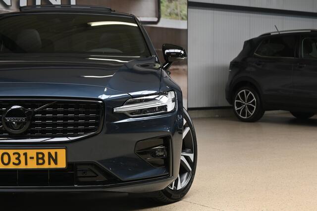 Volvo S60 2.0 B4 198pk R-Design / Plus Dark | 360° | Pano | Memory | Head-up | 100% (Dealer) onderhouden label