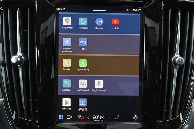 Volvo S90 T8 AWD Ultra Dark - LONG RANGE - Schuif/kanteldak - IntelliSafe Assist & Surround - 360º Camera - Harman/Kardon audio - Adaptieve LED koplampen - Verwarmde voorstoelen, stuur & achterbank - Parkeersensoren voor & achter - Elektr. bedienb. voorstoelen met 