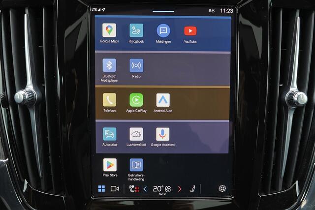 Volvo S90 T8 AWD Plus Dark - LONG RANGE - Luchtvering - Panorama/schuifdak - IntelliSafe Assist & Surround - 360º Camera - Harman/Kardon audio - Adaptieve LED koplampen - Verwarmde voorstoelen, stuur & achterbank - Parkeersensoren voor & achter - Elektr. bedienb. v