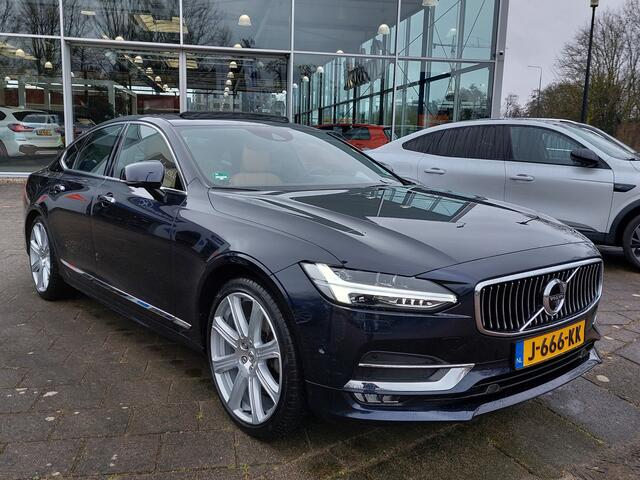Volvo S90 2.0 T4 190pk Business Luxury + | Navi | Apple Carplay | Clima | Adap.Cruise | Leder+Verwarmd+Elek.Verstel | Head Up | Led Koplampen | Schuifdak | Pdc V+A+Assist+360 Camera | 20''lm | Trekhaak