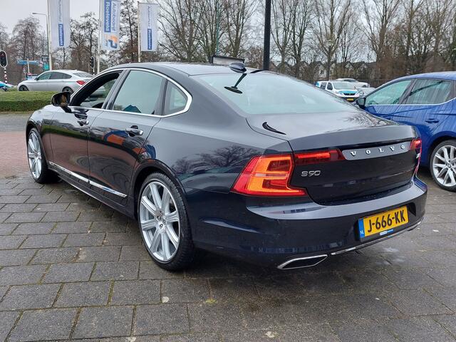 Volvo S90 2.0 T4 190pk Business Luxury + | Navi | Apple Carplay | Clima | Adap.Cruise | Leder+Verwarmd+Elek.Verstel | Head Up | Led Koplampen | Schuifdak | Pdc V+A+Assist+360 Camera | 20''lm | Trekhaak