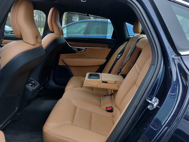 Volvo S90 2.0 T4 190pk Business Luxury + | Navi | Apple Carplay | Clima | Adap.Cruise | Leder+Verwarmd+Elek.Verstel | Head Up | Led Koplampen | Schuifdak | Pdc V+A+Assist+360 Camera | 20''lm | Trekhaak