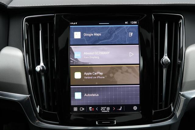 Volvo S90 T8 AWD Ultra Bright - Schuif/kanteldak - IntelliSafe Assist & Surround - 360º Camera - Bowers & Wilkins audio - Adaptieve LED koplampen - Verwarmde voorstoelen, stuur & achterbank - Parkeersensoren voor & achter - Elektr. bedienb. voorstoelen met geheugen