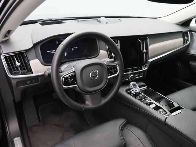 Volvo S90 2.0 T8 456 Pk Recharge AWD Ultra Dark | Stoel/Stuurverwarming | B&W audio | Head Up | 360º camera | Adaptive Cruise| Open Dak | Leer | 20 Inch | 22.288 Km !!