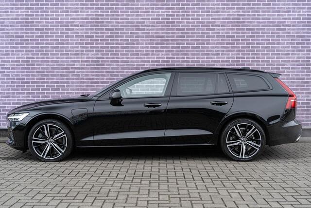 Volvo V60 T6 Plug-in hybrid Long Range AWD Plus Dark | Longe Range | 360 Camera | Sportstoelen | Adaptieve Cruise | Stoel-/Stuurverwarming | Memory | Verwarmbare voorruit | Getint Glas | Park Assist | Elek. Achterklep | 19" LM