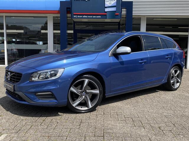 Volvo V60 2.0 T4 Business Sport R-Design / NL-Auto / 86.000 Km / Dealer-Onderhouden / 190 PK / Automaat / Vol-Leder / Schuif-Kanteldak / Keyless / Standkachel / Xenon / Radio-Bluetooth / Navi / Camera / Stoelverwarming / Cruise-Control / Climate-Control / ELKTR-Pak