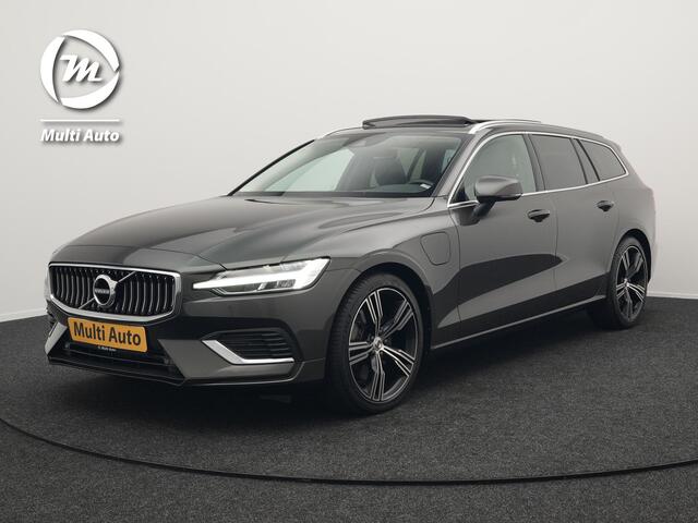 Volvo V60 T8 Recharge AWD Inscription Plug In Hybrid 392pk PHEV | Dealer O.H | Panodak | Adaptive cruise | Lederen sporstoelen massage | Harman Kardon | Apple Carplay | Camera | Keyless | Pilot assist | Stoel & Stuurverwarming | L.M. 19" |