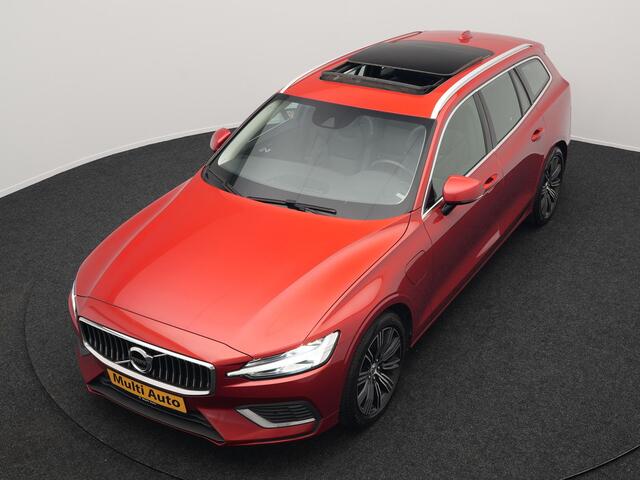 Volvo V60 T6 Twin Engine AWD Inscription Plug In Hybrid 340pk Dealer O.H. PHEV | Panodak | Trekhaak af Fabriek | Lederen Sportstoelen Memory | Apple Carplay | Navigatie | Camera | Virtual | Stoelverwarming |