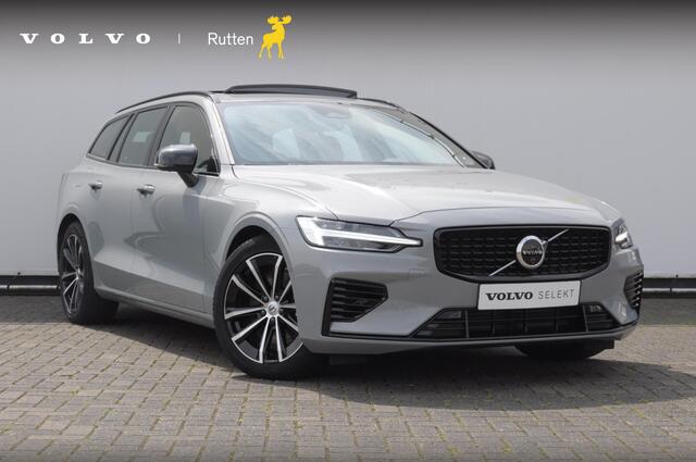 Volvo V60 T6 350PK Automaat Plus Dark / Adaptive cruise control / Elektrische stoelen / Harman Kardon audio / Trekhaak / Pilot assist / BLIS / Stoel en stuur verwarming / Elektrische achterklep / Parkeersensoren met 360 camera / Google infotainment