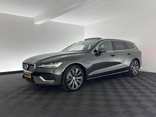 Volvo V60 2.0 T6 Plug-in hybrid AWD Plus Bright (INCL.BTW) *PANO | LUXURY-LEATHER | FULL-LED | DIGI-COCKPIT | NAVI-FULLMAP | HEATED-SPORTSEATS | KEYLESS | ECC | PDC | CRUISE | 18''ALU*