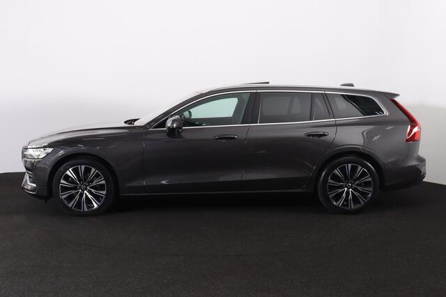 Volvo V60 B4 Plus Bright - Panorama/schuifdak - IntelliSafe Assist & Surround - Adaptieve LED koplampen - Parkeercamera achter - Verwarmde voorstoelen, stuur & achterbank - Parkeersensoren voor & achter - Extra getint glas - Elektr. inklapbare trekhaak - 18' LMV