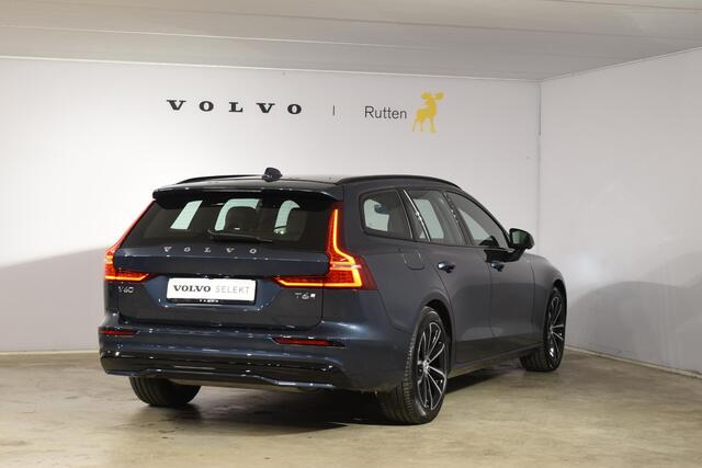 Volvo V60 T6 350PK Automaat Plug-in Hybrid AWD Plus Dark / Navigatie / 360 Camera / Harman Kardon / Stuur & Stoelverwarming / LM Velgen / Trekhaak