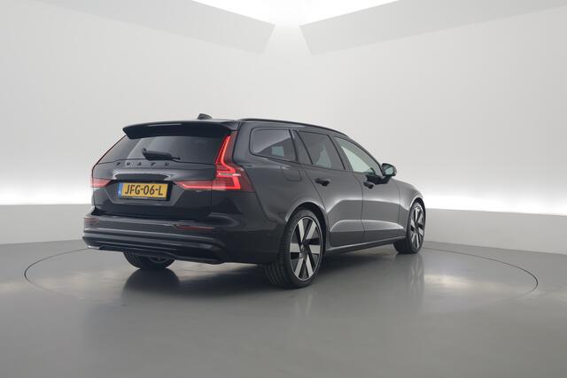 Volvo V60 T6 Recharge Ultra Dark | Pano | HUD | B&W | Stoelventi. | Massage | Memory seats | Elek. Trekhaak | 360cam
