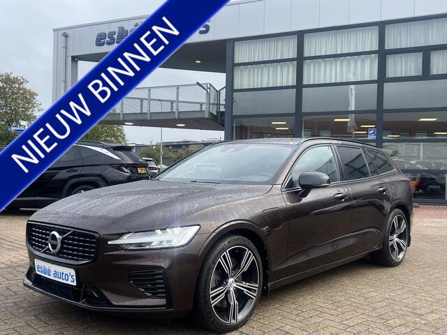 Volvo V60 2.0 T6 Recharge 340 pk AWD R-Design Navigatie Standkachel Camera Carplay Stoelverwarming V + A Led koplampen Blis Pilot Assist Dab BTW Maple Brown Metallic Uniek