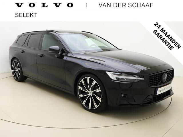 Volvo V60 B4 211pk Ultimate Dark / 20'' / Black Pack / Getint glas / Panoramadak / Head-Up / Lederen dashboard / Elektr. Stoelen / ACC / BLIS / Harman&Kardon / Keyless /