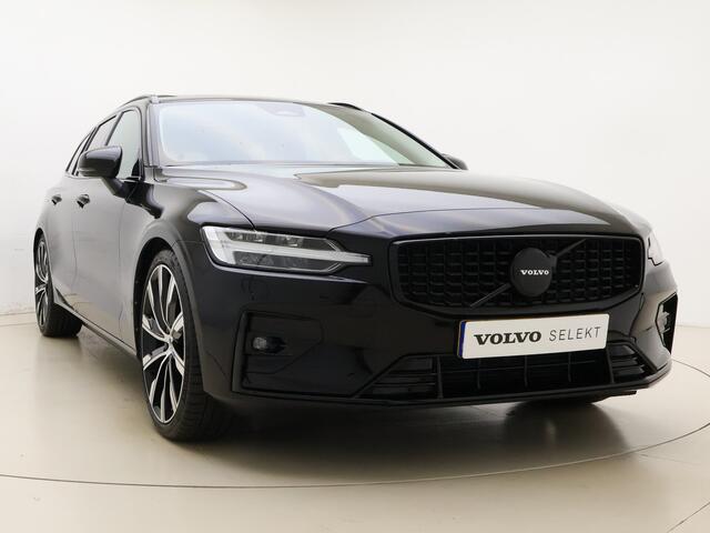 Volvo V60 B4 211pk Ultimate Dark / 20'' / Black Pack / Getint glas / Panoramadak / Head-Up / Lederen dashboard / Elektr. Stoelen / ACC / BLIS / Harman&Kardon / Keyless /