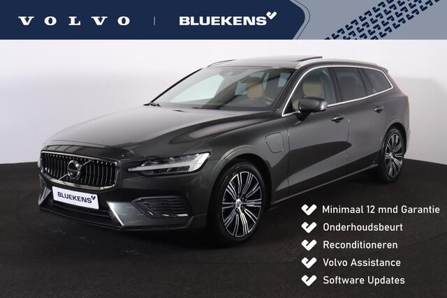 Volvo V60 T8 Recharge AWD Inscription - Panorama/schuifdak - IntelliSafe Assist & Surround - 360º Camera - Verwarmde voorstoelen - Parkeersensoren achter - Head up display - Draadloze tel. lader - Extra getint glas - 18' LMV