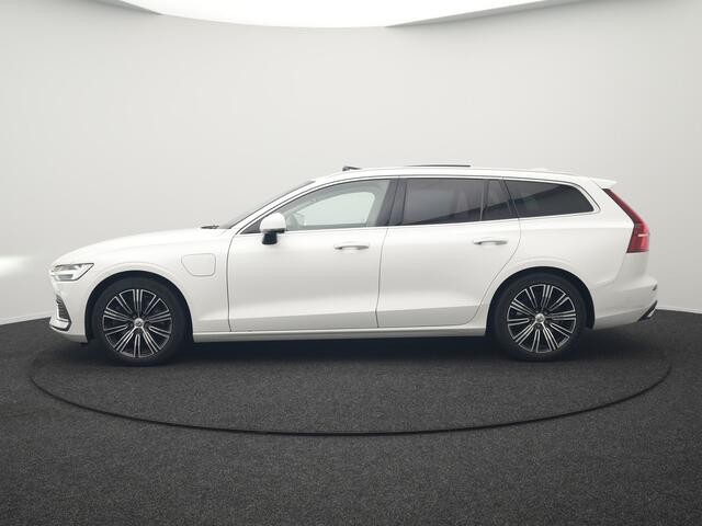 Volvo V60 T6 Recharge AWD Inscription Plug In Hybrid 340pk Dealer O.H PHEV | Trekhaak Af Fabriek | Panodak | Head Up | 360 Camera | Adaptive Cruise | Lederen Sporstoelen Memory & Verwarmd | Harman & Kardon | Blis | Keyless | Apple Carplay | Stuur Verwarmd |