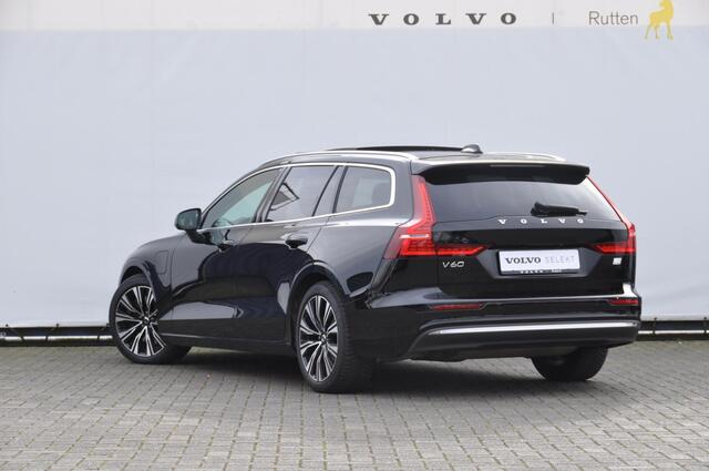 Volvo V60 T6 350pk Autmomaat Recharge AWD Plus Bright Pilot assist / Adaptive cruise control / Elektrische achterklep / Panoramadak / Keyless entry / Google services / Lederen bekleding /