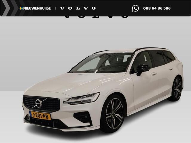 Volvo V60 2.0 B4 R-Design | Adaptieve Cruise Control | Trekhaak | 19" Velgen | Parkeercamera | Stoel-/Stuur-/Voorruitverwarming | Apple CarPlay & Android Auto | Dodehoek Detectie |
