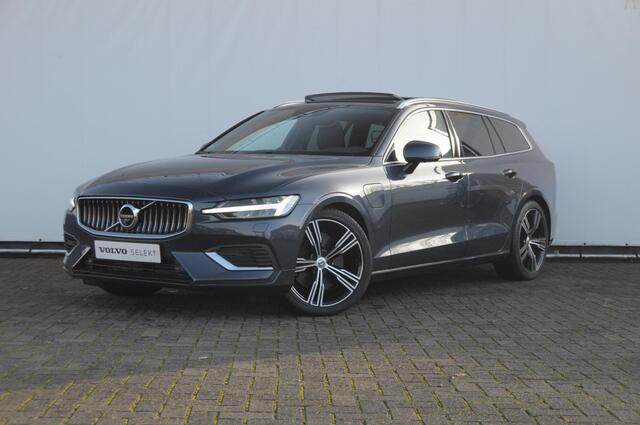 Volvo V60 T6 340PK Automaat Recharge AWD Inscription / Bowers en Wilkins / Adaptieve cruise control/ Panoramadak/ 19" velgen/ BLIS/ Trekhaak/ Stoel en stuurwielverwarming/ Parkeersensoren met 360 Camera/ Elektrische stoelen met geheugen/ Apple carplay/ Keyless ent