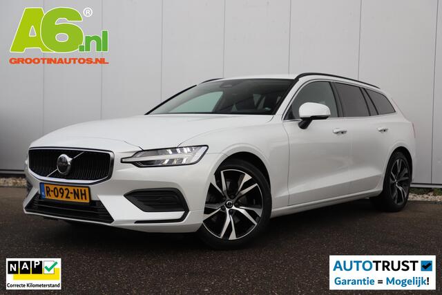 Volvo V60 2.0 B3 Core 163PK Automaat Metallic Wit Black Pack Navigatie Carplay Achteruitrijcamera 18 inch LMV