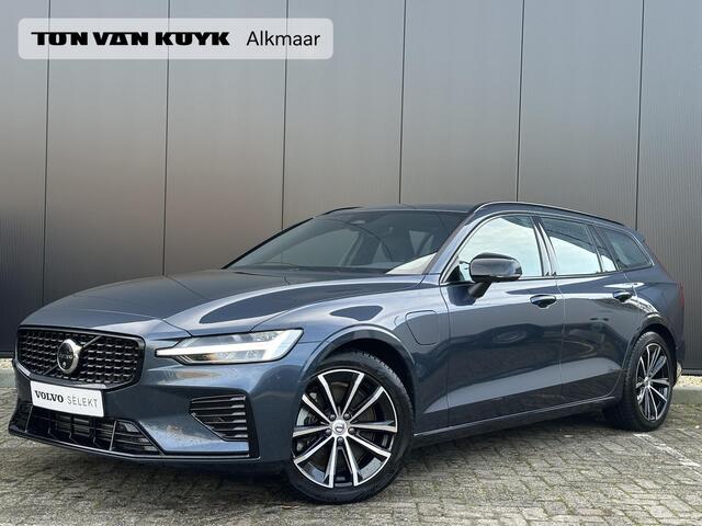 Volvo V60 2.0 T6 Plug-in hybrid AWD Plus Dark Adaptieve cruise control / BLIS / 360 camera / elektr. verst. Contourstoelen / stuur-,stoel-, voorruit verw. / Harman Kardon audio / Trekhaak / Keyless drive / All season banden