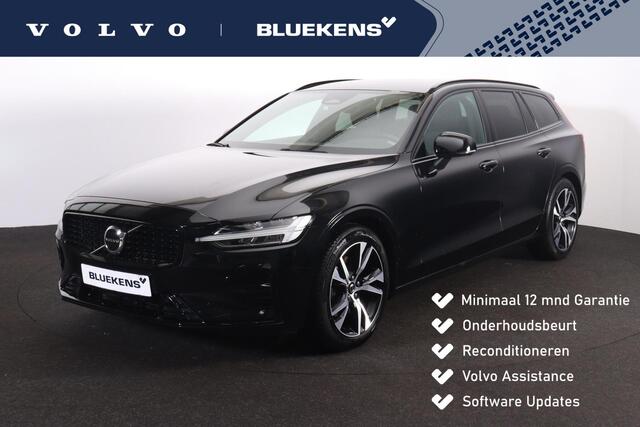 Volvo V60 B3 Plus Dark - IntelliSafe Assist & Surround - Parkeercamera achter - Verwarmde voorstoelen, stuur & achterbank - Parkeersensoren voor & achter - Elektr. bedienb. voorstoelen met geheugen - Draadloze tel. lader - High Performance audio - 18' LMV