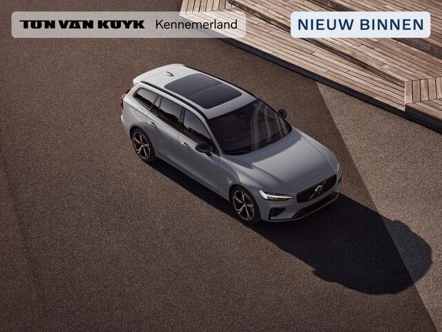 Volvo V60 2.0 T8 Plug-in hybrid AWD Plus Perform. Ed. Dark / Pano. dak / Elek. verstelbare stoelen / Voor+achter+stuur verwarmd / 19" velgen / Harman Kardon / Leder / 360 camera /