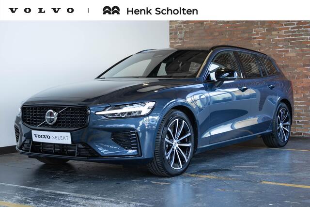 Volvo V60 2.0 T6 Plug-in hybrid AWD Plus Dark | Elektrische wegklapbare trekhaak | Adaptive Cruise Control | 360° Parkeercamera | Stoelverwarming | Stuurwielverwarming | Harman Kardon Premium Audio | Google infotainment | Longe Range