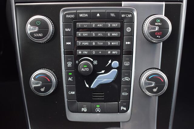 Volvo V60 2.0 T4 190pk Automaat R-Design Business Sport Bi-Xenon | Zwart Leder | Schuif/Kanteldak | Full Map Navi | Standkachel | Dealer Onderhouden!!