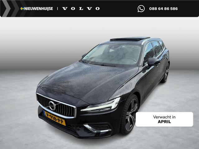 Volvo V60 2.0 B4 Inscription | Trekhaak | Harman Kardon Audio | Panoramadak | Achteruitrijcamera | Keyless Entry | Elektrische Achterklep | Lederen Bekleding | Lichtmetalen Velgen 19 inch | Navigatie | Apple Carplay | Android Auto
