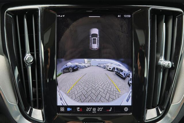 Volvo V60 T6 Recharge AWD Plus Bright - Panorama/schuifdak - Bowers & Wilkins audio - Parkeercamera achter - Verwarmde voorstoelen, stuur & achterbank - Parkeersensoren voor & achter - Elektr. bedienb. voorstoelen met geheugen - Cruise control - 19' LMV