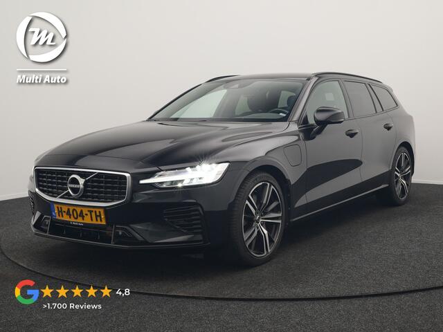 Volvo V60 T6 Twin Engine AWD R-Design 340pk Dealer O.H. | Adaptive Cruise | Camera | Harman / Kardon | Lederen Sportstoelen Memory & Verwarmd | Keyless | Blis | Apple Carplay | Navigatie | DAB | 19"L.M | Plug In Hybrid |
