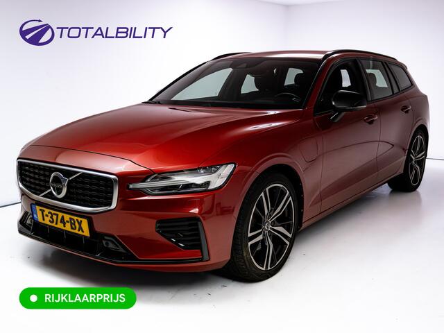 Volvo V60 2.0 T8 Twin Engine AWD R-Design | Stoel-, Stuur- & Achterbank verw. | Elec. trekhaak | 360 Camera | Elec. klep | Pilot assist, All season banden, Led, PDC V+A. Apple Carplay, Android auto