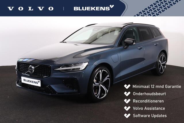 Volvo V60 T6 Recharge AWD Plus Dark - Panorama/schuifdak - IntelliSafe Assist & Surround - 360º Camera - Harman/Kardon audio - Verwarmde voorstoelen, stuur & achterbank - Parkeersensoren voor & achter - Elektr. bedienb. voorstoelen met geheugen - Head up display - 