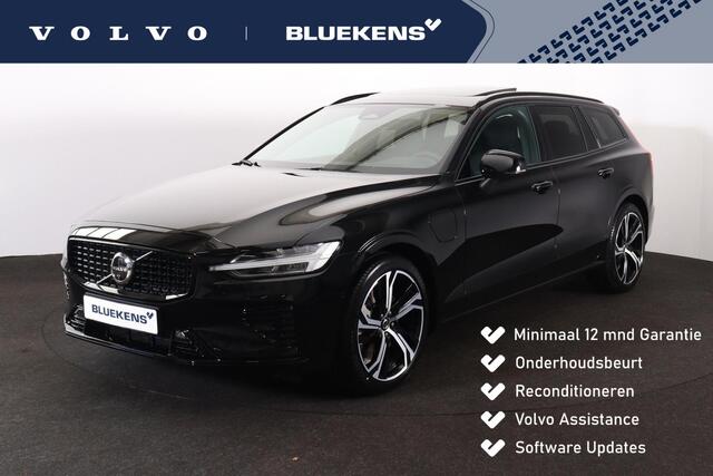 Volvo V60 T6 Recharge AWD Plus Dark - Panorama/schuifdak - IntelliSafe Assist & Surround - 360º Camera - Harman/Kardon audio - Verwarmde voorstoelen, stuur & achterbank - Parkeersensoren voor & achter - Elektr. bedienb. voorstoelen met geheugen - Head up display - 