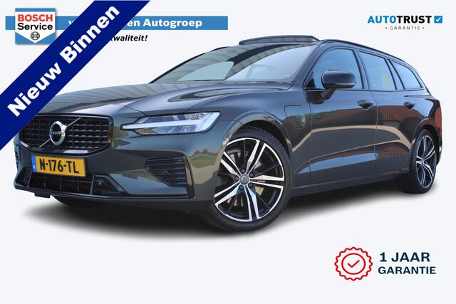 Volvo V60 2.0 T8 Recharge AWD R-Design | Incl. 12 maanden garantie | Pilot assist | Harman/Kardon audio | Memory seats | Stoel/stuurverwarming | Uitklapbare trekhaak | Schuif/kantel dak | Apple carplay/Android auto |