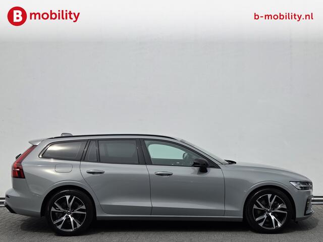 Volvo V60 2.0 B4 Plus Dark 197Pk! Automaat * Vapour Grey | Trekhaak 1.800KG | Adaptive Cruise Control Memory stoelen | Achteruitrijcamera | Apple CarPlay | Stoel/Stuur verwarming