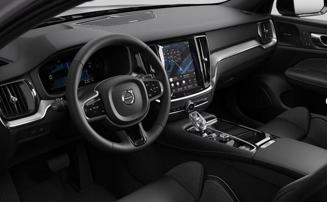 Volvo V60 T6 333PK Automaat Plug-in hybrid AWD Plus Dark Adaptive Cruise Control/ Apple Carplay/ Android Auto/ Achteruitrijcamera/ Parkeersensoren voor en achter/ Stoelverwarming/ Stuurverwarming/ Elektrisch bedienbare stoelen met geheugen