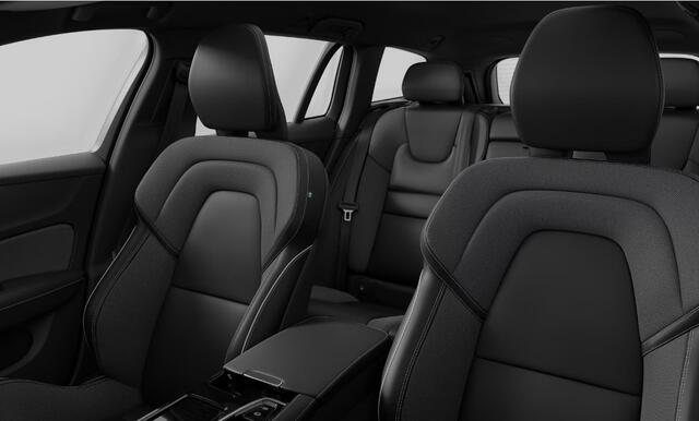 Volvo V60 T6 333PK Automaat Plug-in hybrid AWD Plus Dark Adaptive Cruise Control/ Apple Carplay/ Android Auto/ Achteruitrijcamera/ Parkeersensoren voor en achter/ Stoelverwarming/ Stuurverwarming/ Elektrisch bedienbare stoelen met geheugen