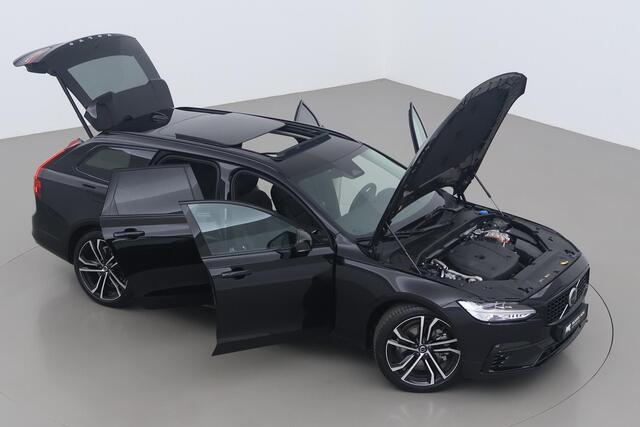 Volvo V90 T6 Plug-in hybrid Ultra Dark | Luchtvering Achter | 360° Camera | 20 Inch | Trekhaak | Head-Up