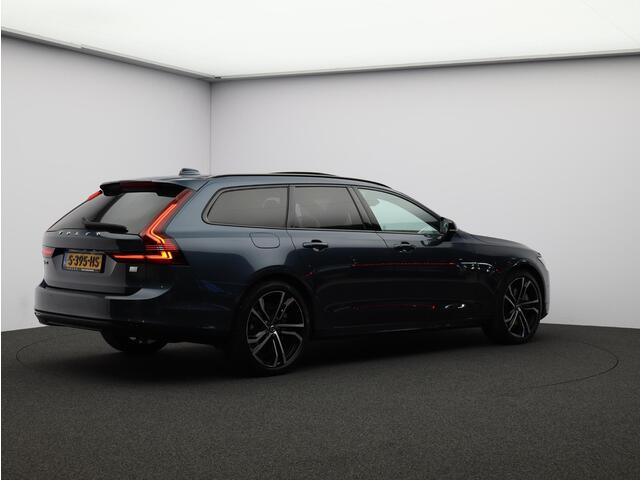 Volvo V90 T6 350PK Plug-in hybrid AWD Ultimate Dark / Long Range / Tailored Wool Contourstoelen / Luchtvering / 20" / 360gr Camera /Panoramisch Dak / Extra getint Glas