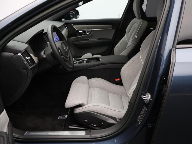 Volvo V90 T6 350PK Plug-in hybrid AWD Ultimate Dark / Long Range / Tailored Wool Contourstoelen / Luchtvering / 20" / 360gr Camera /Panoramisch Dak / Extra getint Glas