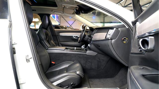 Volvo V90 2.0 T8 Recharge AWD 287kW/390pk Aut8 Inscription PANORAMADAK + HARMAN/KARDON + ADAPT.CRUISE + PILOT ASSIST + STOELVERWARMING&-VENTILATIE + 360 CAMERA + HEAD-UP DISPLAY + STUURVERWARMING + KEYLESS ENTRY&GO + PARKSENSOREN V&A + 19" LM-VELGEN!!
